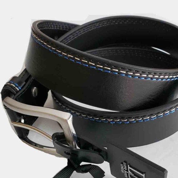 Lloyd Baker London Dress Belt Genuine Leather Black Men's Size 36 - Picture 2 of 5